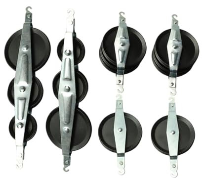 Milageto 6 Stück Flaschenzug-Set Physik Flaschenzug Physik Experimente Schüler Lehrer Physik Experiment Zahnrad Flaschenzüge Block