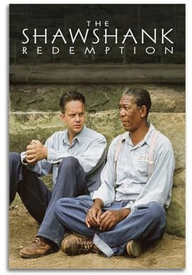LIRAHRNNKA The Shawshank Redemption Poster, dekoratives Leinwandposter, Wandkunst, Dekor, Wohnzimmer, moderne Schlafzimmer-Dekoration, Poster, 30 x 45 cm, ungerahmter Stil