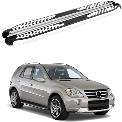 Marchepieds TURTLE compatible avec MercedesBenz Classe M (MLW164) 20062011 Plus | GRIS