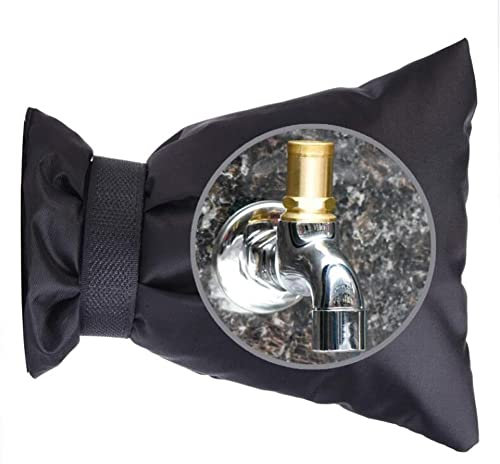 1 housse de robinet d'extérieur pour robinet d'hiver - Housse de robinet d'extérieur épaisse - Protection isolée contre le gel - Étanche - Protection de robinet d'extérieur