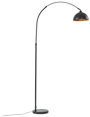 Lindby Stehlampe (Bogenleuchte) Tonka (Modern) in Schwarz aus Metall (1 flammig, E27) - Stehleuchte Standleuchte Floor Lamp Wohnzimmerlampe Wohnzimmerleuchte