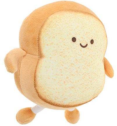 ABOOFAN 1Stk Plüschtier Flugzeugbett Kissen zum Schlafen gewichtetes Stofftier Kissen aus geschnittenem Brot Toastplüsch Sofa kopfkissen Puppe Kissen in Toastform Kissen werfen