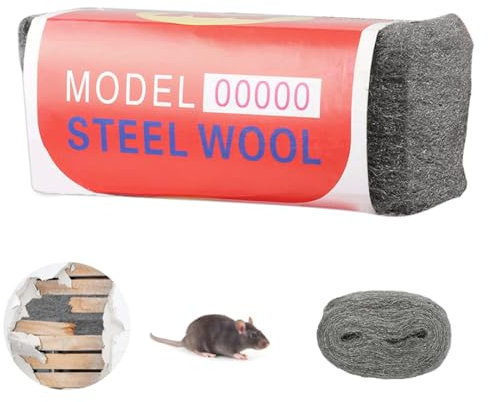 Laine D'acier, 1 Pièce 100g 00000 Laine D'acier, Polissage de Fil D'acier de Laine, Facile à Couper, pour Remplir les Trous et les Fissures Dans les Murs, pour Nettoyage du Verre