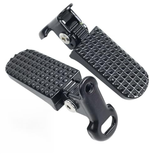 Lot de 2 repose-pieds arrière de vélo en aluminium antidérapant pliable pour vélo électrique, VTT, vélo pliable