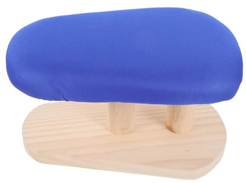 TOYANDONA Curved Wooden Sleeve Ironing Board with Thick Stable Support Cloth Surface Practical Household Ironing Stool for Shirts Skirts Pants and Convenient for Fast Wrinkle Removal
