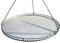 VEIKIN DESIGN Edelstahl Grillrost Ø 50 cm mit Reling, Kettensatz und Seilwirbel, Grillrost Rund für Schwenkgrill, Massive Ausführung, Profi-Grillrost, Handarbeit aus Deutschland