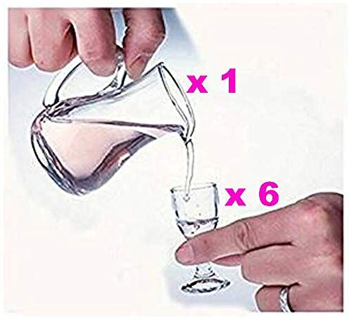 NEW Super Small wine Goblet cup ultra-transparent glass goblet a cup of Maotai small glass of spirits Set of 7pcs