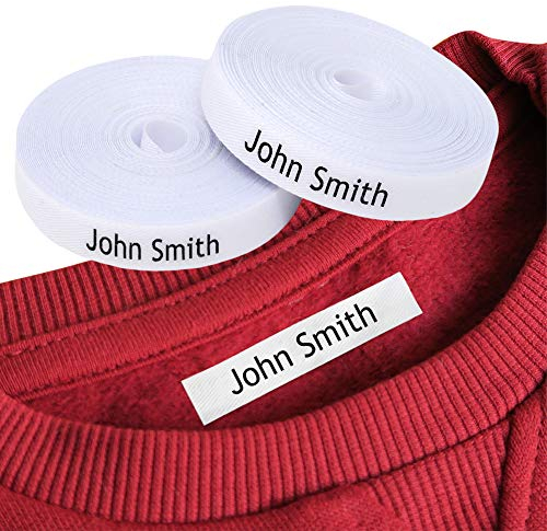 Personalised Clothing Labels - Thermo-Adhesive Iron-on Fabric Labels to Mark Clothes. Ideal for Kids' School Uniforms. Customizable (36)