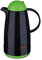 ROTPUNKT Pichet isotherme 200 CHRISTINE 0,5 l | Bouchon à vis à double fonction | Boire saine sans BPA | Fabriqué en Allemagne | Maintien chaud + froid | Noir/gris électrique