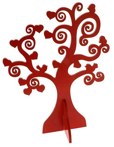 Albero della vita in legno decorativo 26 cm ROSSO