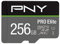 PNY PRO Elite 256GB microSDHC-Speicherkarte + SD-Adapter, 100MB/s Lesegeschwindigkeit, 90MB/s Schreibgeschwindigkeit, Klasse 10 UHS-I, U3, A1 App Performance, V30 für 4K-Video