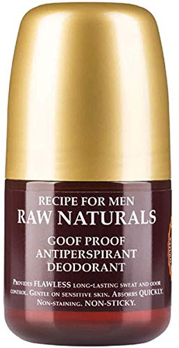Raw Naturals GOOF PROOF Antiperspirant | Highly effective Men’s Deodorant | Skin-friendly sweat & odour control | Natural product from your local Swedish Skincare Microbrewery | 60ml