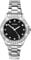 Sekonda Elizabeth Silver Bracelet Black Dial Women's Quartz Watch 33mm with Stone Set Case, Analogue Display and Stainless Steel Bracelet