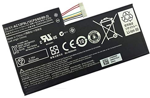 WYGUO AC13F8L Laptop-Akku-Ersatz für Acer Iconia Tab A1-A810 Tablet Series(3.75V 20Wh 5340mAh)