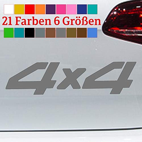 generisch 4x4 Offroad Aufkleber Gelände Berg Steigung Sticker Wald V8 Allrad L200 JDM F200 in 6 Größen und 21 Farben
