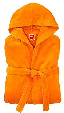 PANA® Velour Unisex Baumwolle Bademantel mit Kapuze • Saunamantel Damen • Herren Bademantel mit Kapuze • Bathrobe Men • Knielang