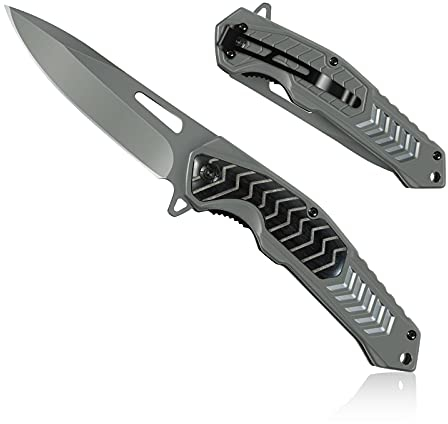 HONZIN Coltello Tascabile in Acciaio Inossidabile 3Cr13 Coltelli da caccia Coltello Pieghevole Coltello da Tasca di Sopravvivenza All'aperto per la Campeggio