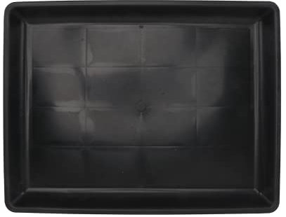 POPETPOP Replacement Pan for Dog Crate Plastic Pet Dog Cage Tray Bottom Tray for Pet Cages Crates Kennels Dogs Cat Rabbit and Ferret Critter Black 34cm*26cm*3cm