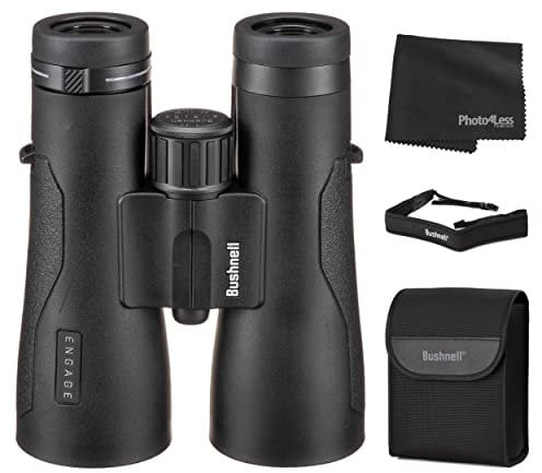 Bushnell Engage EDX 10x50 Binoculars; Includes Case, Neck Strap, Lens Caps and Lens Cleaning Cloth