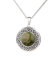 Silver Celtic Shield - Irische Kette aus Connemara Marmor & Sterling Silber