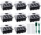 8 Stück Zimmergewächshaus Anzuchtkasten, Saatgut Starter Tray 96 Zellen Mini Gewächshaus Anzucht Set Setzling Starter Tabletts Mini-Propagator für Sämling Pflanze (Schwarz)