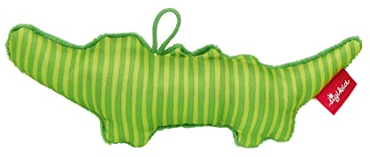 SIGIKID Greifling Krokodil, RedStars Babyspielzeug mit Rassel: greifen, entdecken, spielen, für Babys ab Geburt, Art.-Nr. 42896, grün 17 cm