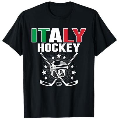 Maglia per tifosi di hockey su ghiaccio Italia - Supporto della squadra italiana di hockey Maglietta