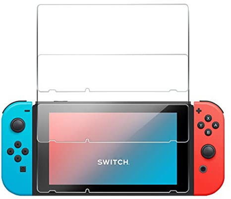 OCESTORE Lot de 3 films de protection d'écran anti-rayures ultra fins en verre trempé incassable compatible avec Nintendo Switch.