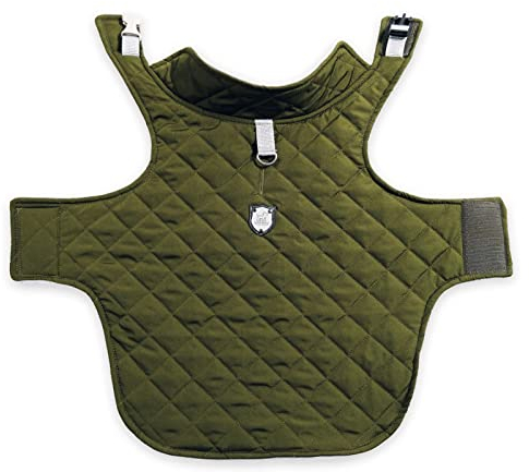 IZOCOOL - Hundemantel, Wind- und Wasserabweisend, Halsschutz, Sportbekleidung für S-M-L-XL-XXL große Hunde. (Grün, 2XL)