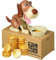 Lotvic Hund Spardose Elektronisch, Hungriger Hund Spardose, Welpen-Sparschwein, Spardose Kinder, Geburtstagsgeschenk für Kinder, Braun