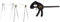 Stanley STST81337-1 Unterstellbock-Paar aus Metall Höhe 736mm belastbar bis 340 kg, Silber & FatMax Einhandzwinge Medium FMHT0-83232