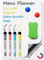 NCKIHRKK A4 Magnettafel Kühlschrank Set, 21 x 30 CM Whiteboard Folie, Whiteboard Magnetisch für Selbstklebend Magnettafel Küche Office Family Wochenplaner Einkaufsliste