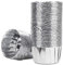 Graootoly 50 pirottini usa e getta in alluminio per muffin e muffin, in alluminio, per pirottini, piccoli budini, colore