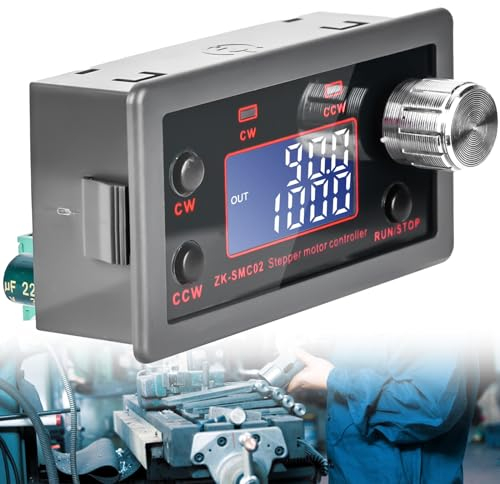 Delamiya Schrittmotor-Treiber-Controller für NEMA 17/23 Motor, DC 5-30V Integrierte Platine Vorwärts/Rückwärts-Impuls-Geschwindigkeits-Winkel-Steuerungsmodul PLC Serielle Kommunikation