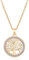 SERVAL TINT Collier et Pendentif Arbre de vie Bijoux Femme Homme chaîne de cou (OR)