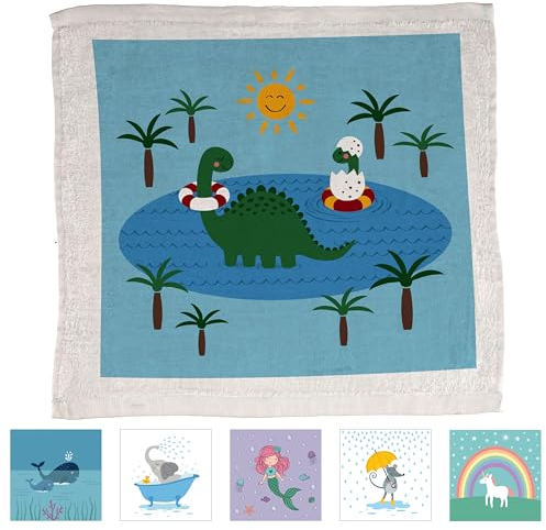 Cepewa Magisches Handtuch 'Maritim' 4er Set | 30x30cm Baumwolle | Zauberhandtuch mit 4 verschiedenen Motiven (1 x 72er Set Magisches Handtuch Tiere)