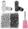 YUXIANLB 80 Pcs Small Sanding Bands for Nail Drill 150# 240# Grit with 1 Pcs Small Mandrel Bit for Nail Dril, Mini Nail Sanding Bands for Nails Acrylic Gel Removing and Sharping, Manicure Pedicure