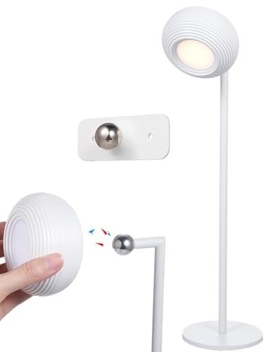 Lámpara de escritorio LED, lámpara de mesa magnética, luz de lectura de mesa LED, lámpara de máquina de taller, lámpara de escritorio LED giratoria de 360 grados con adaptador USB, luces LED de