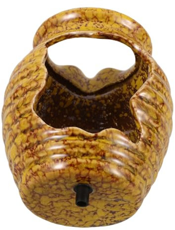 PRETYZOOM Jarrón De Cerámica para Fuente De Decoración De Estanque con Circulación De Agua Accesorio De Jardinería para Interiores y Exteriores