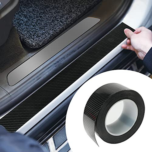 Flaconi 2x4” Protection Seuil de Porte Voiture,Protection Voiture,Bande Autocollante Voiture,Protection Coffre Voiture,pour Portière de Voiture/Pare-Chocs Avant et arrière/Protection de seuil