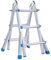 MCLIUJIA Leiter Klappbar Aluminium-Klappleiter, Tragbare Trittleiter, 6-in-1-Stufen-Hochleistungs-Auszugsleiter Für Zuhause Trittleiter Stehleiter(3 Step Ladder)