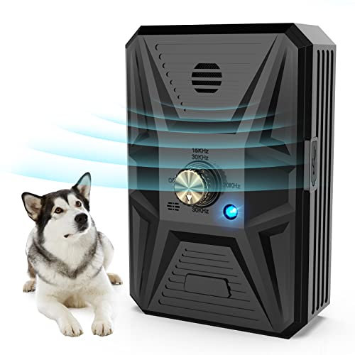 Anti Barking Device, 3 Adjustable Frequency Ultrasonic Dog Barking Deterrent Devices Pet Gentle Anti Barking Device Sonic Bark Control Device Stop Dog Barking Device Indoor Outdoor for Dogs Anti Bark