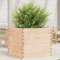 qohoio Jardinière 80x80x68,5 cm Bois de pin Massif Jardiniere sur Pieds,Bac avec Treillis,Jardiniere Terrasse