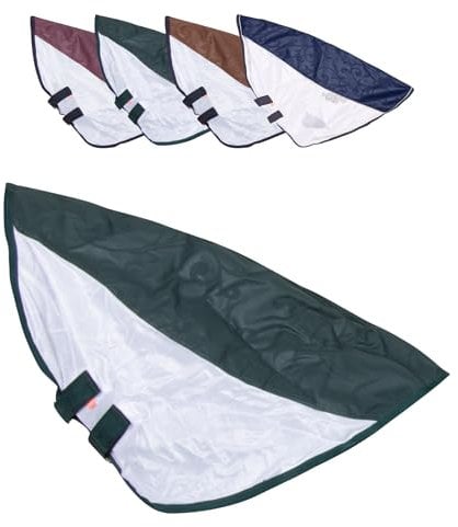 RL24 - Regen- & Fliegendecke 600D IRHSuper-Dry von Imperial Riding – Pferdedecke mit Mesh, Bauchklappe & Schweifklappe – atmungsaktive Regendecke für Pferde in Forest Green – Größe 135cm