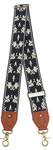 TYTOGE Camera Straps for Photographers,Vintage Embroidered Camera Strap,Thickened Adjustable Camera Strap for All DSLR Camera (Dark Blue)