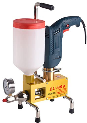 910W/1100W Electric Mortar Grouting Gun, Portable Cement Filling Grouting Tool,High Pressure Floor Grout Machine for Concrete Cracks, Leakage Repair,910W