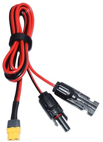 BWANGIAO Solar Panel to LiFePO4 Battery 12AWG to XT60 Connectors Charging Cable for Power