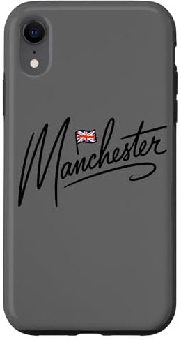 iPhone XR Manchester City United Kingdom UK Flag Travel Minimalist Case