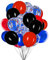 50 Stück 12 Zoll Luftballons Mattes Rote Blau und Schwarz,Helium Konfetti Ballons für Geburtstag, Hochzeiten