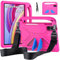 RollinCase Funda Infantil para Xiaomi Redmi Pad Pro 12.1 Pulgadas 2024, Carcasa Antigolpes con Asa y Correa, Magenta